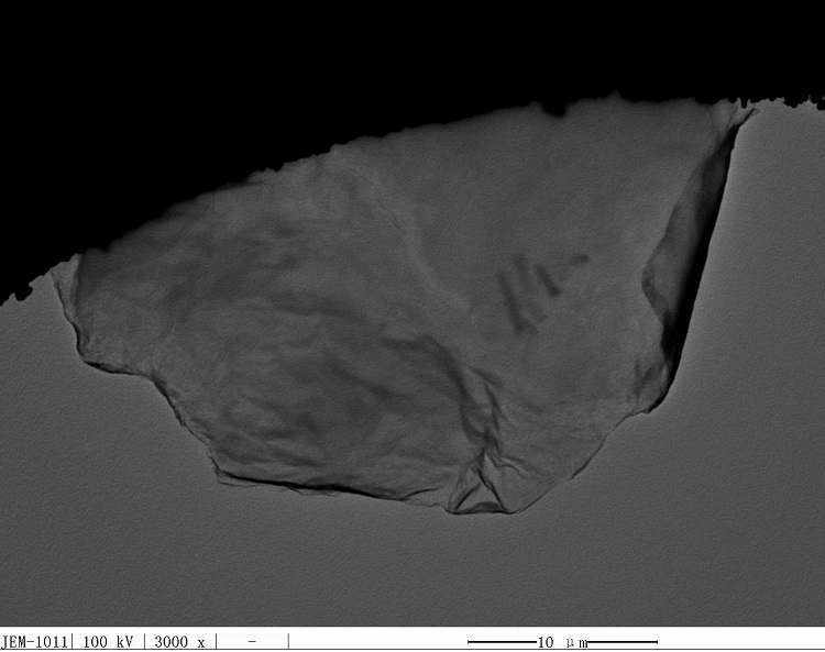 TEM image graphene oxide TEM image graphene oxide